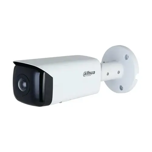 Camera supraveghere IP exterior Dahua WizSense IPC-HFW3441T-AS-P-0210B, 4 MP, 2.1 mm, IR 20 m, slot card, unghi 180 grade, microfon, PoE