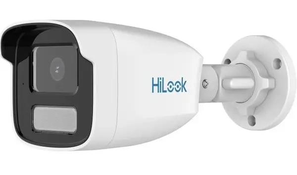 Camera supraveghere IP exterior HiLook IPC-B469HAA-LU 2.8mm, 6 MP, ColorVu, 2.8mm, Smart Hybrid Light, detectie AI, microfon, IP67