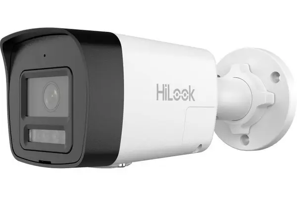 Camera supraveghere IP Hikvision Hilook IPC-B140HA-LUFC/SL, 4MP, 2.8mm, Smart Hybrid Light, Audio, slot microSD, PoE, IP67