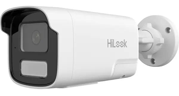 Camera supraveghere IP Hikvision HiLook IPC-B460HA-LUF/SL(4mm), 6MP, 4mm, Iluminare duala 50m, Audio, PoE, IP67, Slot MicroSD