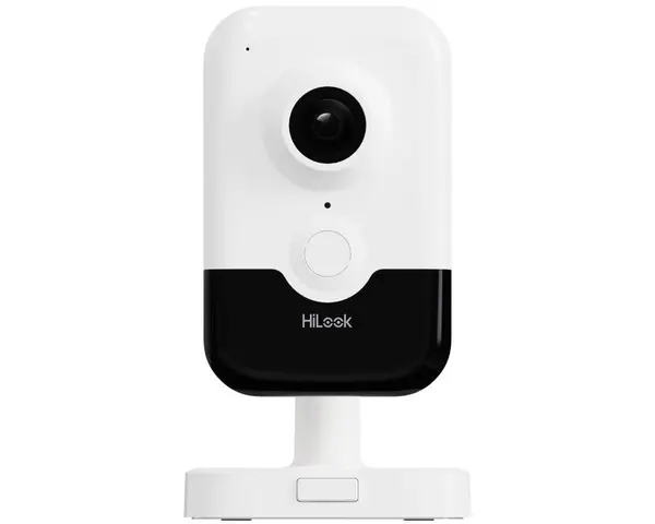 Camera supraveghere IP Wi-Fi Cube Hikvision HiLook IPC-C340HA-D/W(W), AcuSense, 4MP, IR 10m, Microfon, Difuzor, slot microSD