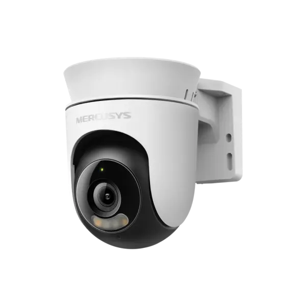 Camera supraveghere IP Wi-Fi exterior rotativa MERCUSYS MC510, 3MP 2K, lentila 4mm, Color Night Vision, detectare persoane, audio bidirectional, IR 30m, microSD 512GB, ONVIF, IP65