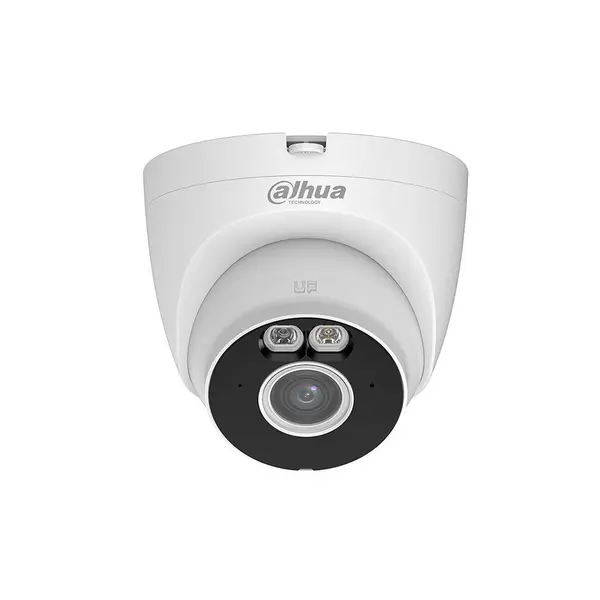 Camera supraveghere IP WiFi 6 Dahua Smart Dual Light T5A-IL-0280B, 5 MP, 2.8 mm, IR/lumina alba 30 m, microfon, slot card, detectie AI om/vehicul