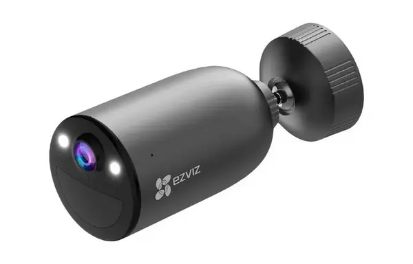 Camera supraveghere IP wireless cu SIM 4G si baterie EZVIZ, Alarma Smart, 4MP 2K, IR+LED alb 15m, Audio, IP65, CS-EB3(2K-4GA)