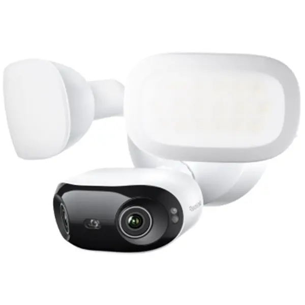 Camera supraveghere panoramica IP exterior cu lentila duala Reolink Elite Pro Floodlight Full Color F760P, 16 MP, 2.8 mm, 180 grade, slot card, lumina