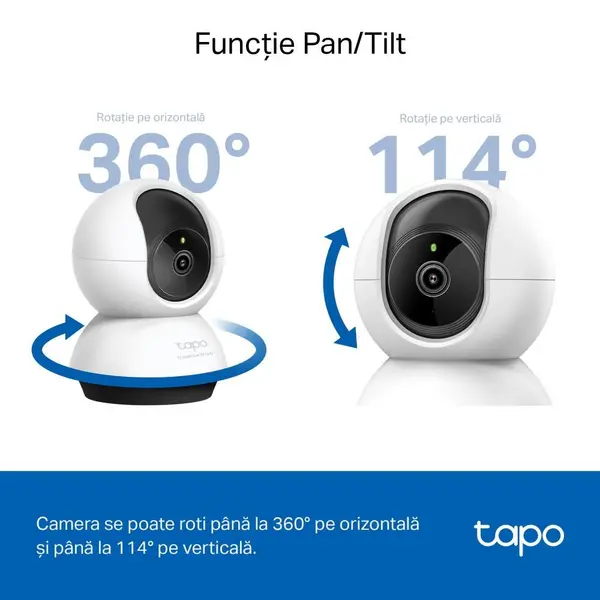 Camera supraveghere Tp-Link WiFi Pan Tilt 4MP microfon card - TAPO C220