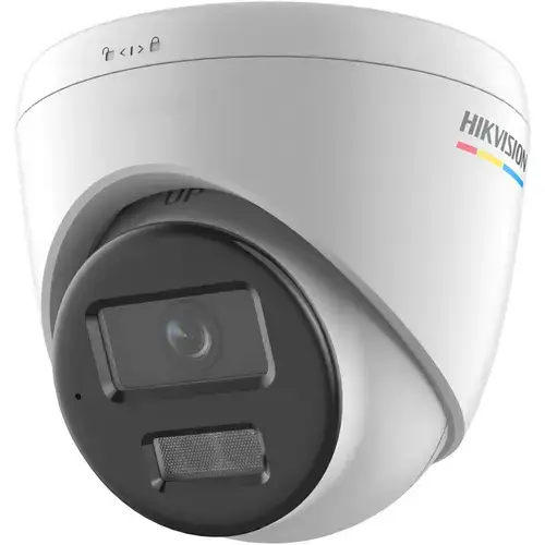 Camera supraveghere video exterior Hikvision DS-2CD1367G2H-LIU(4MM), Smart Hybrid Light Fixed Turret, 6MP, 4mm, IR 30m, Microfon, IP67, PoE