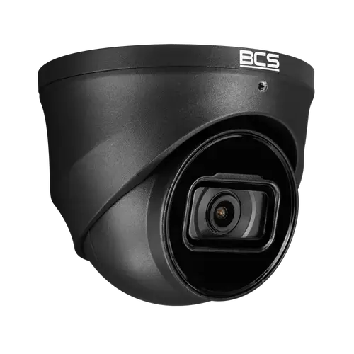 Camera supraveghere video exterior IP BCS LINE BCS-L-EIP25FSR5-Ai2-G, Dome, 5MP 2960x1688, 1GB RAM, 4GB Flash, 2.8mm, 16x Zoom digital, Microfon, IR LED 50m, Detectie cu AI, IP67 (Negru)