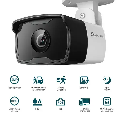 Camera supraveghere video exterior TP-LINK VIGI C320I, 2MP 1920x1080, IR 30m, IP67