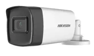 Camera supraveghere video Hikvision Turbo HD bullet DS-2CE17H0T-IT3FS2, 5MP, 2560×1944@20fps, 2.8mm (Alb/Negru)