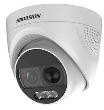Camera supraveghere video Hikvision TURBO X ColorVu turret DS-2CE72DFTPIRXOF3, 2MP, 1920 × 1080@25FPS, 3.6mm (Alb)