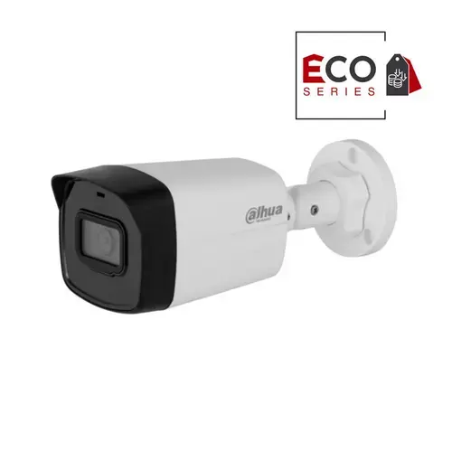Camera supraveghere video IP exterior Dahua Eco Series IPC-B1E20-A-0360B, 2 MP, 3.6 mm, IR 30 m, detectie miscare, IP67, PoE