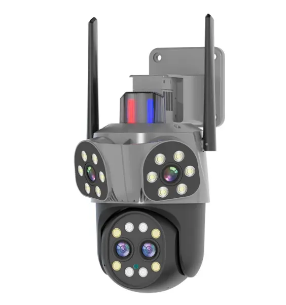 Camera supraveghere WiFi 4 lentile interfon bidirectional 6 megapixeli vizibilitate nocturna HD zoom 10x JT 8856
