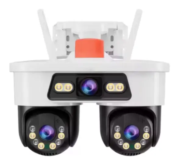 Camera Supraveghere WiFi Jortan8 de 9MP 3 Lentile Dual Head PTZ 355 Night Vision Color