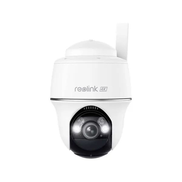 Camera supraveghere wireless rotativa GSM 4G LTE PT Reolink Go PT Ultra G440, 8 MP, IR/lumina alba 10 m, PIR 10 m, acumulator 6000 mAh, alarma personalizabila, microfon si difuzor, slot card, detectie om/vehicul/animal, vizualizare de pe telefon