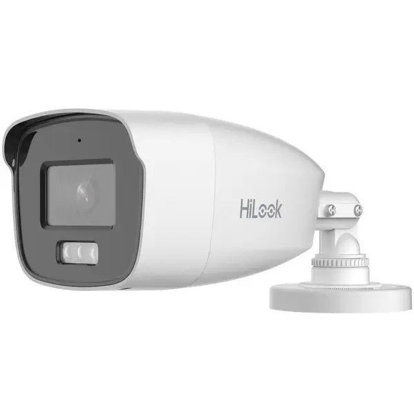 Camera Turbo HD Hikvision HiLook THC-B227-LMS, 2MP, lentila 2.8 mm, Dual Light 40m, microfon, IP66