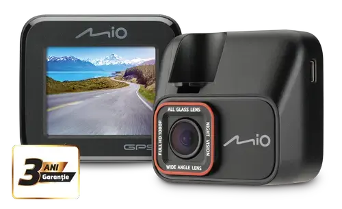 Camera Video Auto Mio Mivue C580, Full HD, 140°, Microfon, G-Sensor, GPS (Negru)