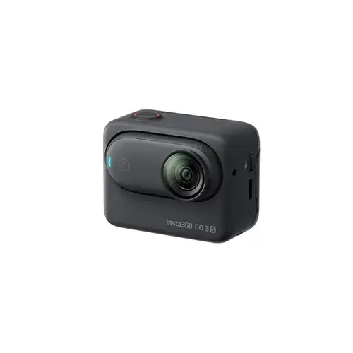 Camera video de actiune Insta360 GO 3S, 4K, 64GB, Ecran tactil flip 2.2inch, Wi-Fi, Bluetooth, Voice Control 2.0, Waterproof IPX8, Editare AI (Negru)