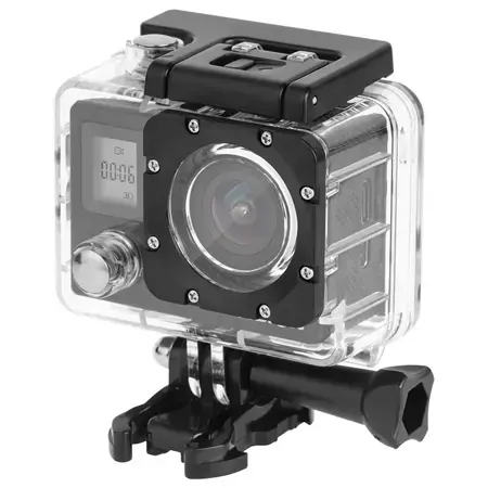 Camera video de actiune Kruger&Matz Sport Vision L400, 4K 30 FPS, 1GB RAM, 2inch, Wi-Fi, Microfon, Difuzor (Negru)