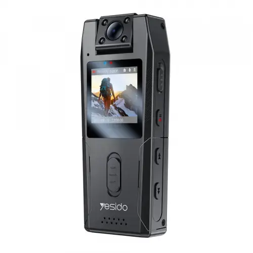 Camera video de actiune Yesido KM25, 1080P, Afisaj 1.3inch, 720/1080P, Unghi de filmare 80 grade (Negru)