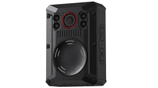 Camera video portabila tip bodycam pentru paza Recoda M502A-64GB, 1600P, H.265, WiFi, vedere nocturna starlight, IP68, autonomie 12h, 64GB