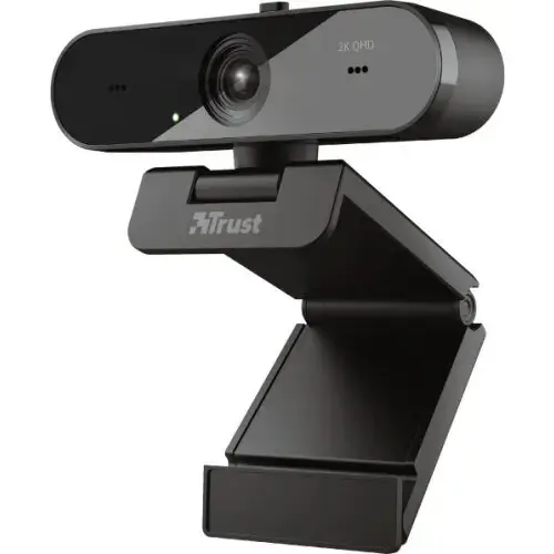 Camera Web Trust Taxon QHD, interfata USB 2.0, rezolutie video 2560x1440, 30 fps, Negru