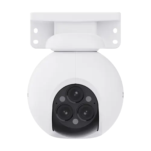 Camera Wi-Fi rotativa, 3 lentile, 4MP, Functii AI, Audio bidirectional, Alarma, IR 30m, Color 24/7 - EZVIZ CS-H80f(3x4MP)