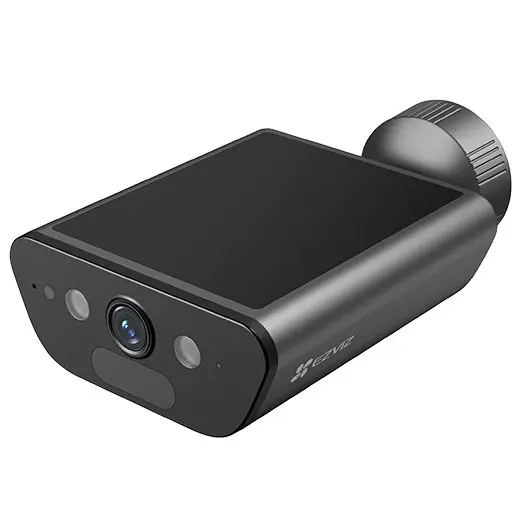 Camera wifi color cu panou solar EZVIZ CS-EB5, 4K, lentila 2.8mm, IR 15 m, panou solar 1.4W, baterie 10400 mAh, microfon, difuzor, IP65