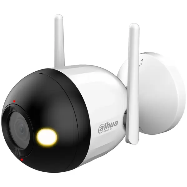 Camera WiFi exterior Dahua F4C-PV, 4MP, Smart Dual Light 30 m, AI persoane, Two-way talk, Alarma, Full-color, Microfon/difuzor, Slot microSD, IP67
