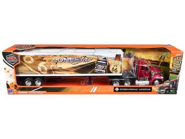 Camion din metal, New Ray, Lonestar Dry Van Route 66