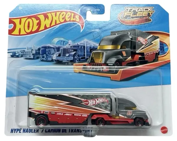 Camion metalic Hot Wheels Track Fleet - Hype Hauler/Camion de transport, 1:64