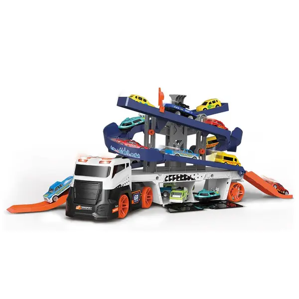 Camion transportator cu 2 masinute Super Transporter