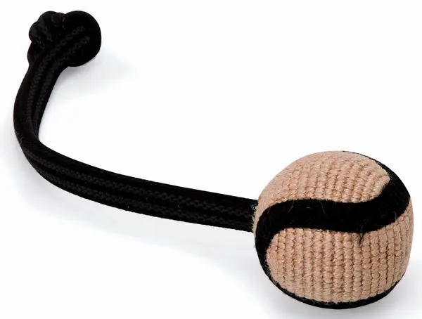 CAMON Jucărie pentru câini Minge din iută, cu mâner 7cm