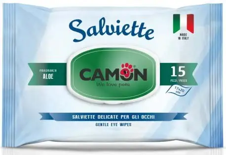 CAMON Şerveţele umede pentru toaletarea ochilor 15 bucăţi