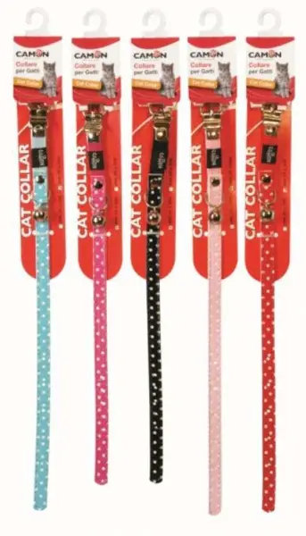 CAMON Zgardă pentru pisică Polka 10x280/320mm