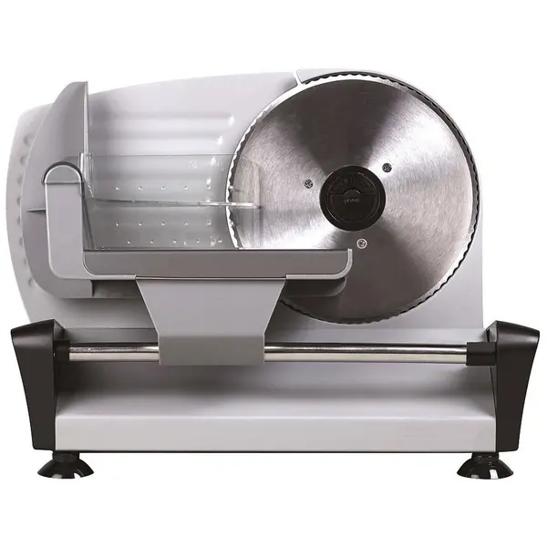 CAMRY Feliator Electric pentru Carne, Mezeluri sau Paine, Camry 200W, Inox, Diametru 19cm, Grosime Reglabila Max 15mm
