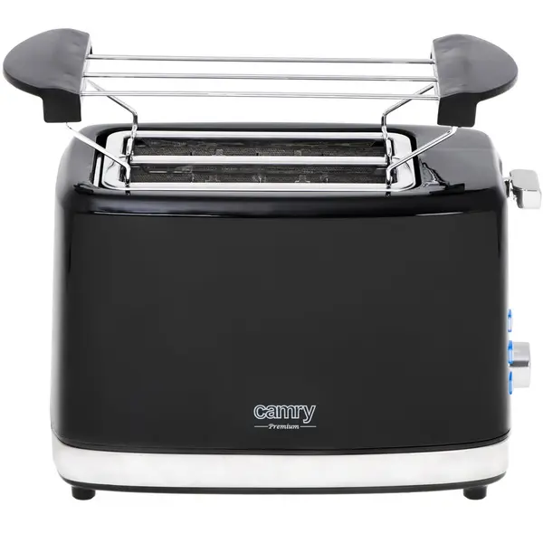 CAMRY Prajitor de paine CAMRY, CR 3218, 6 setari prajire, oprire automata, functie reincalzire si decongelare, tava de colectare, usor de folosit, Negru