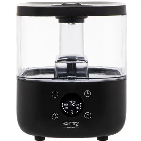 CAMRY Umidificator de aer CAMRY CR 7973 black, ultrasonic, 5L, 23W, Higrometru, Aromaterapie