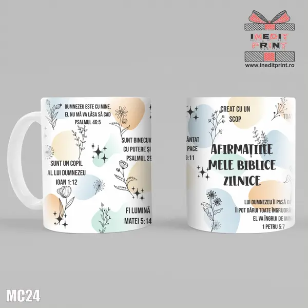Cana Afirmațiile mele biblice zilnice MC24 Alb