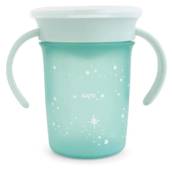 Cana anti-scurgere Saro - Amazing Cup, 225 ml, Mint