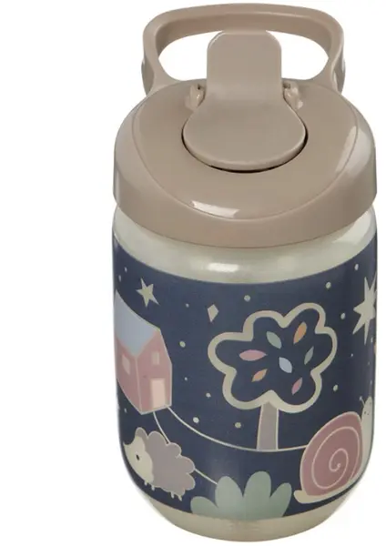 Cană anti-vărsare cu pai Vital Baby - Carcasă luminoasă, 350 ml
