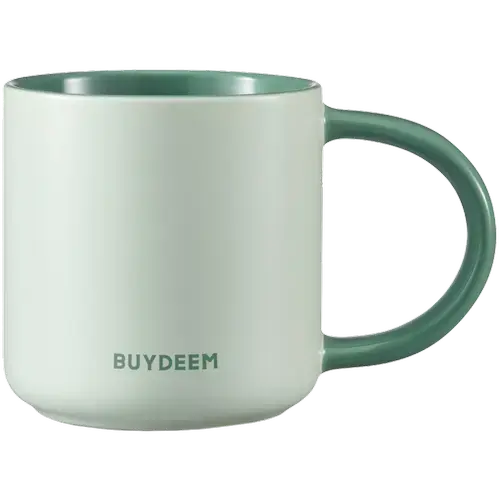 Cana ceramica BUYDEEM CD1018-CG, 300 ml (Verde)