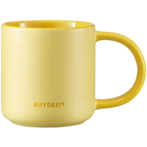Cana ceramica BUYDEEM CD1018-MY, 300 ml (Galben)