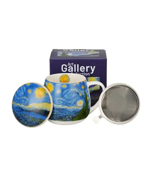 Cana cu infuzor si capac, 430 ml, Starry Night