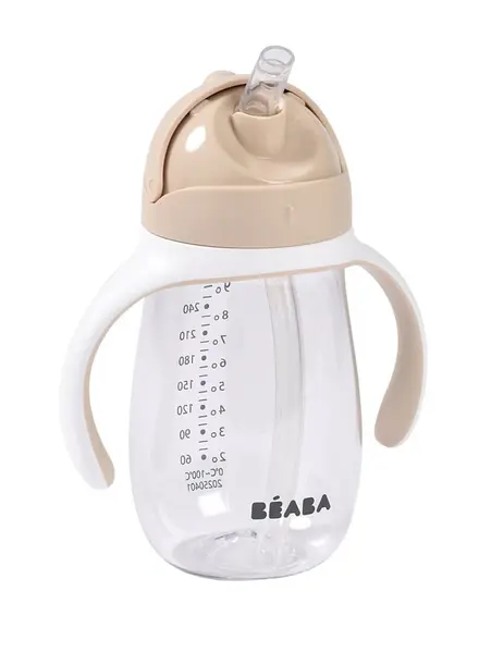 Cana cu pai din tritan Beaba 300 ml Clay