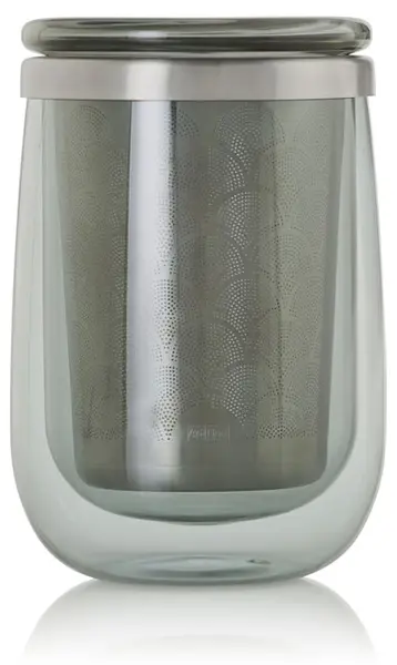 Cană cu pereți dubli și infuzor pentru ceai AdHoc – Fusion, 400 ml