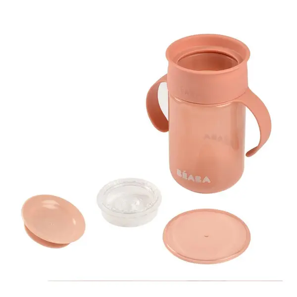 Cana de invatare Beaba 340 ml pink