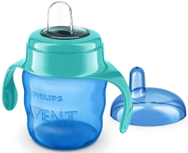 Cana de tranzitie cu manere Philips Avent, 200 ml, pentru baiat