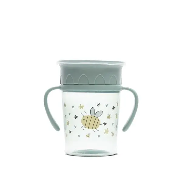 Cana de tranzitie Lorelli All Around Cup Iceberg Green 360 grade, 270 ml, 12 luni+