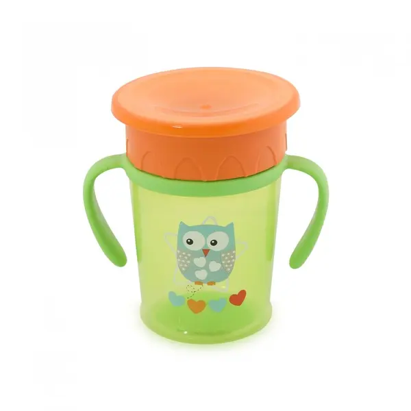 Cana de tranzitie Lorelli All Around Cup Multicolor 360 grade, 270 ml, 12 luni+